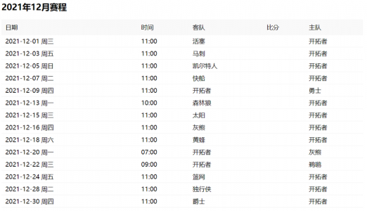 2023nba赛程对阵表