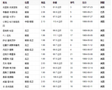 近代的足球名将